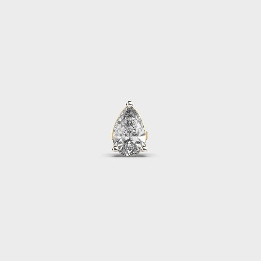 Pear Shaped Diamond Echo Stud
