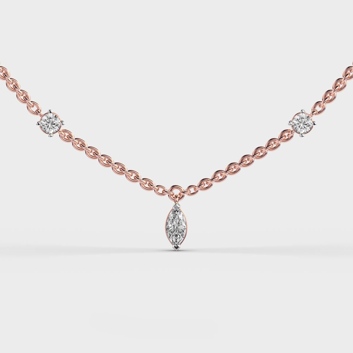 Velora Link Diamond Necklace