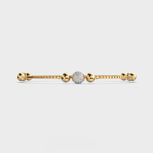 Golden Beaded Bracelet