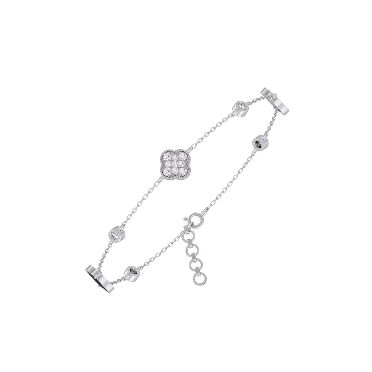 The Lucky Clover Diamond Bracelet