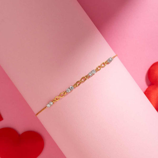 Eternal Infinity Link Diamond Bracelet