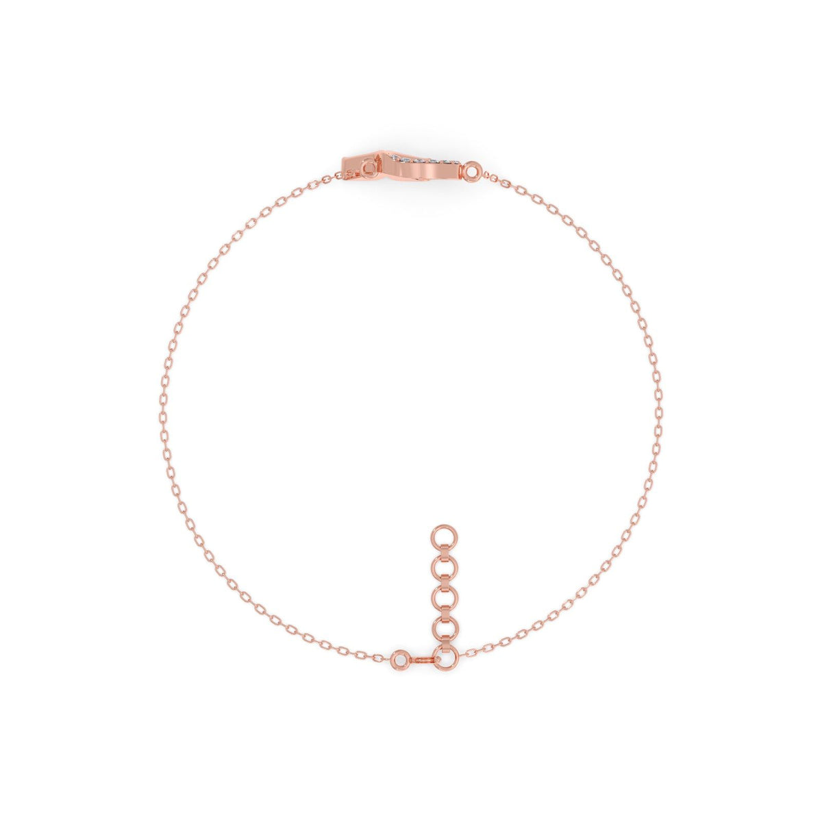 Mermaid Tail Diamond Chain Bracelet