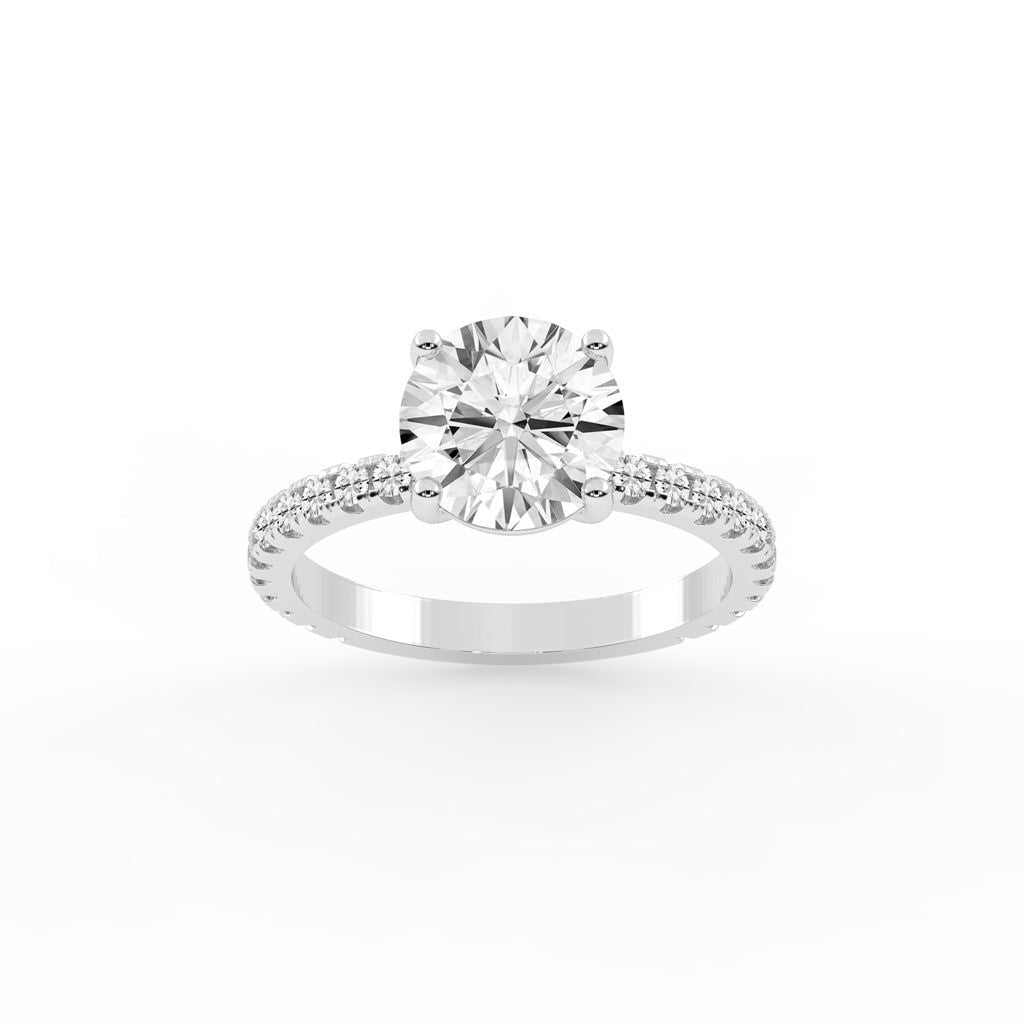 Elysian Crown Solitaire Ring
