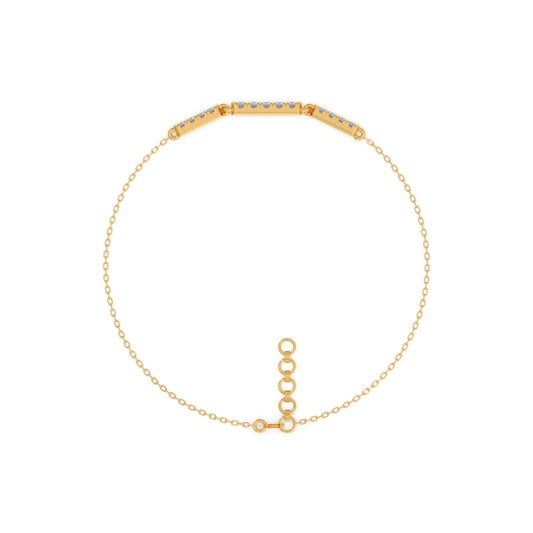 Sequence Diamond Chain Bracelet