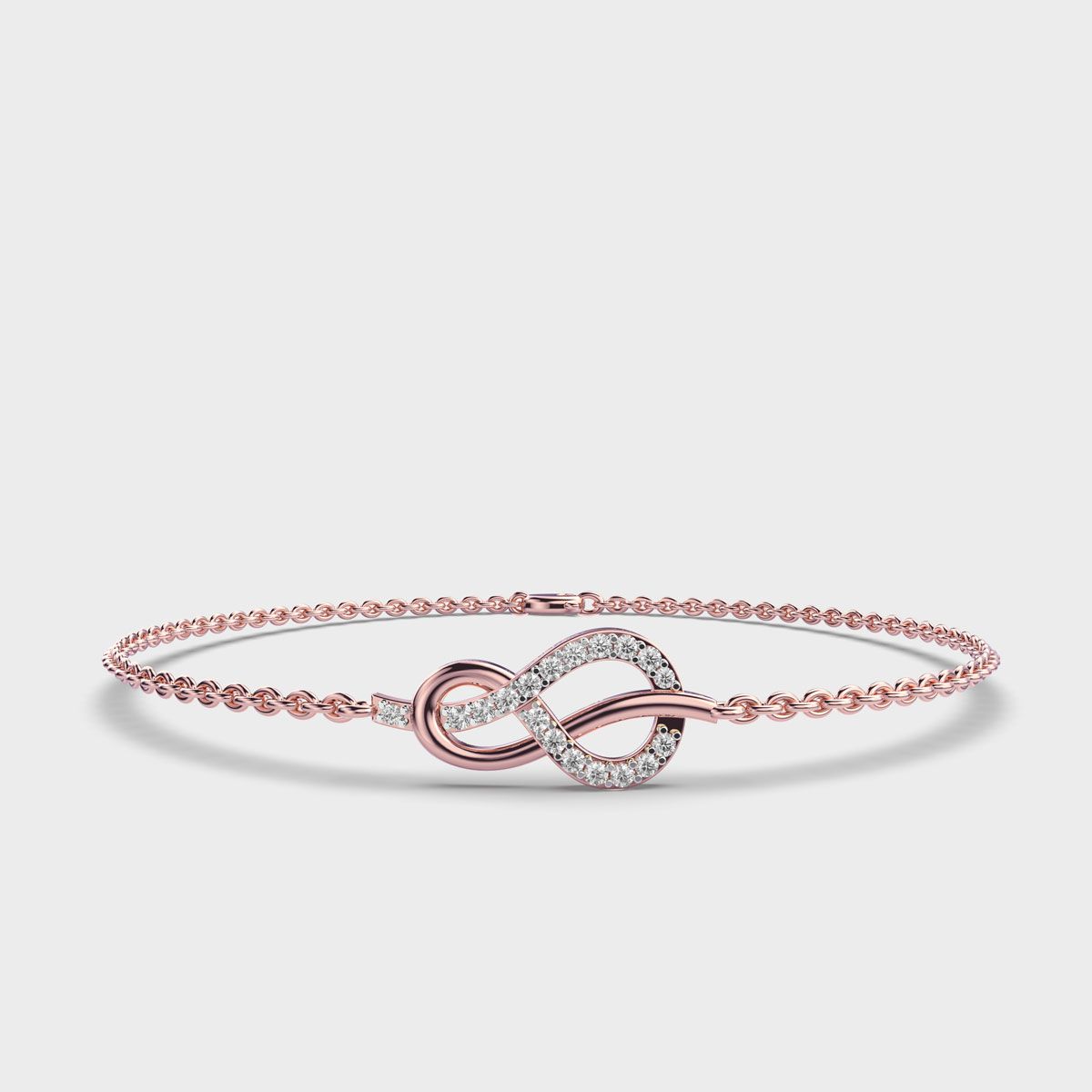 Reef Infinity Knot Diamond Bracelet