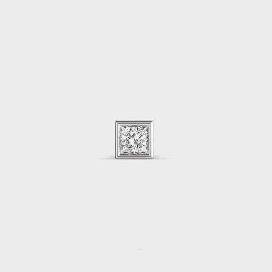 Cornerstone Square Diamond Stud for Men