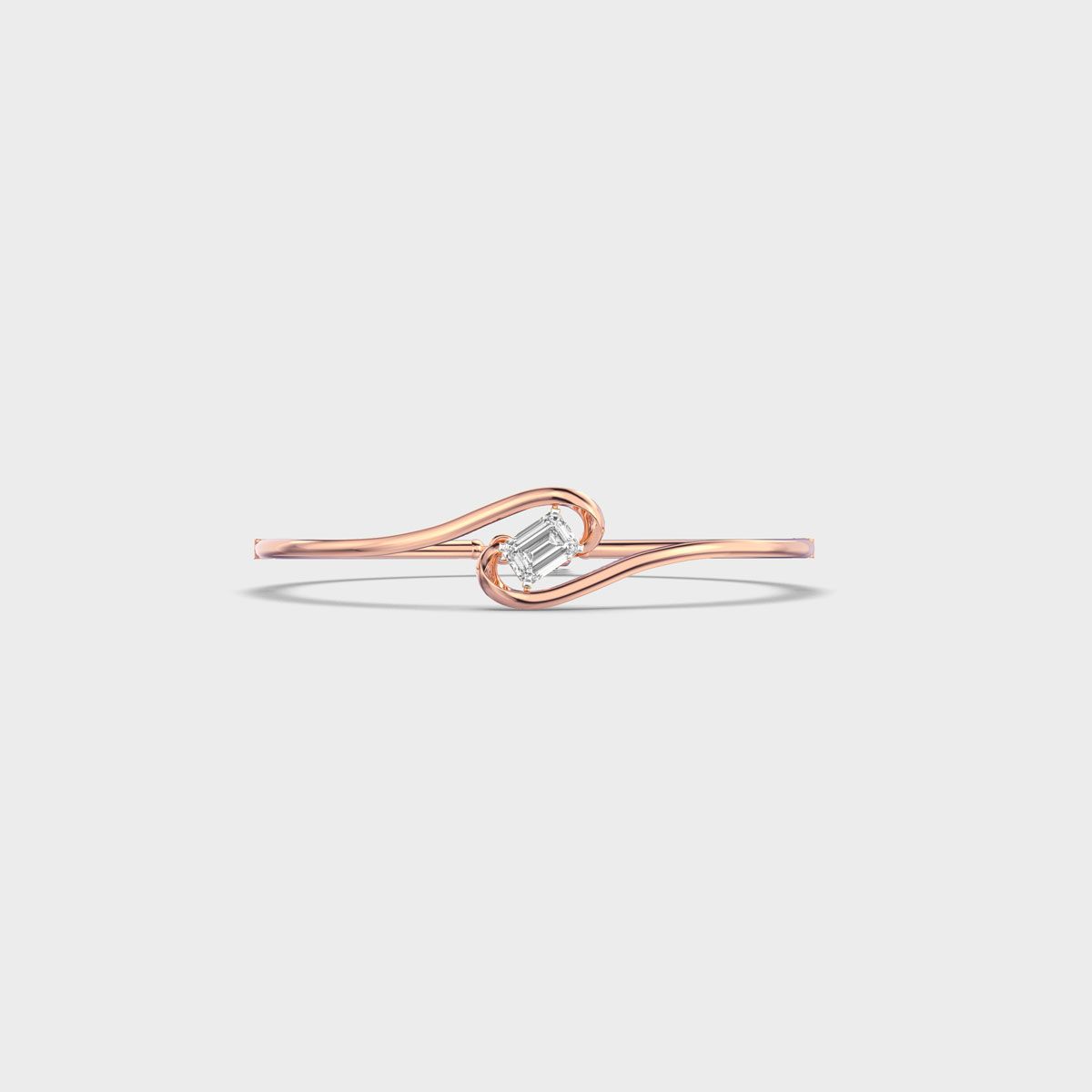 Loop Knot Emerald Diamond Bracelet