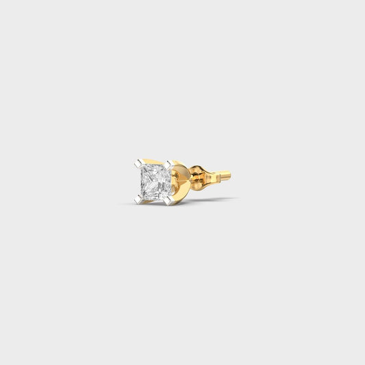 Nova Princess Cut Diamond Stud For Men