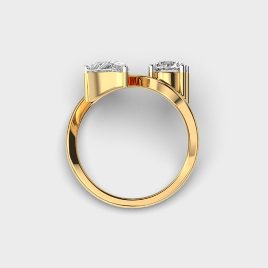 Us Together in Unity Diamond Ring - View 4