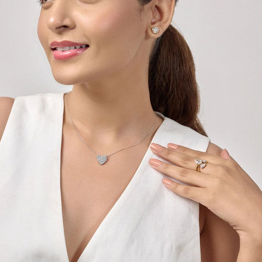 Chloe Heart Diamond Necklace
