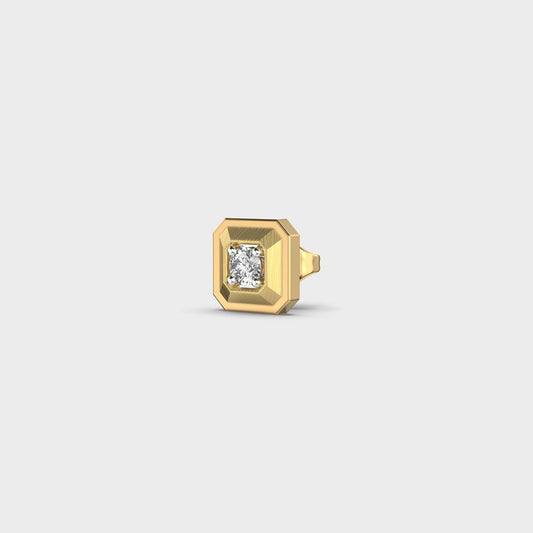 Octagonal Diamond Glamour Studs For Men