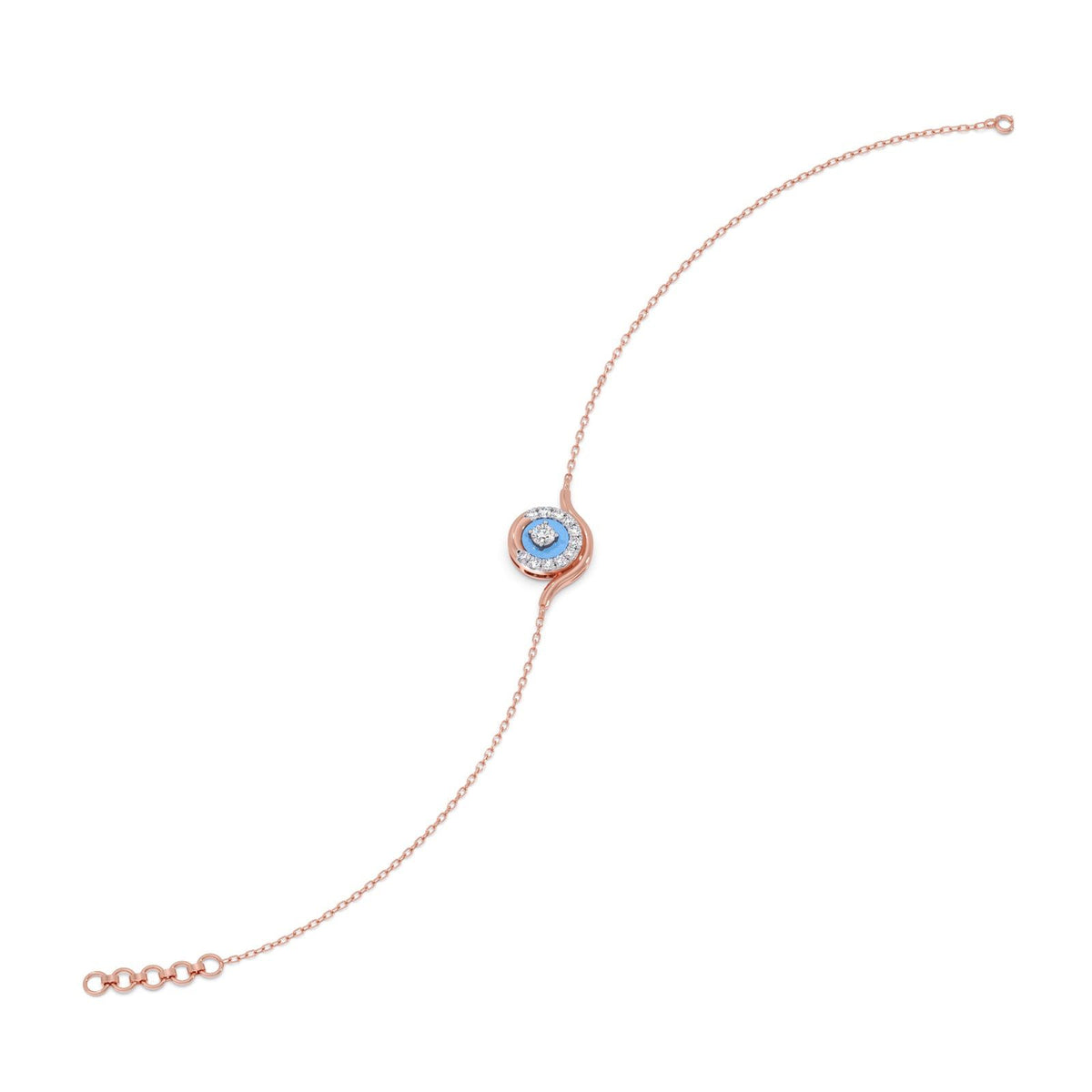 Cotton Candy Swirling Diamond Bracelet