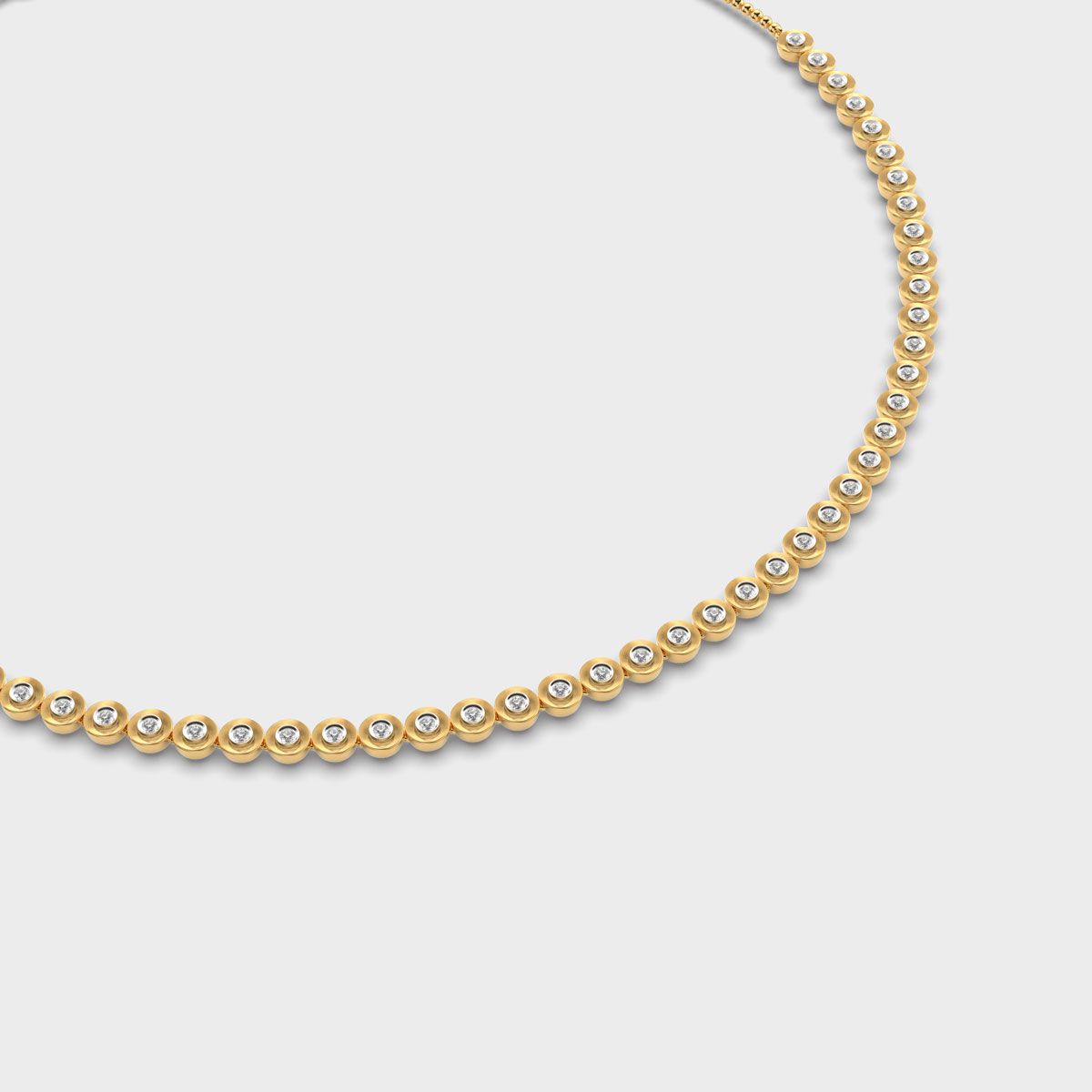 Dainty Interlocked Diamond Necklace