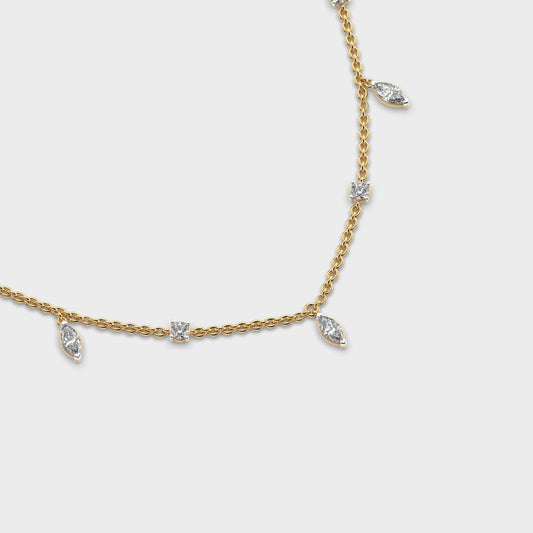Velora Link Diamond Necklace