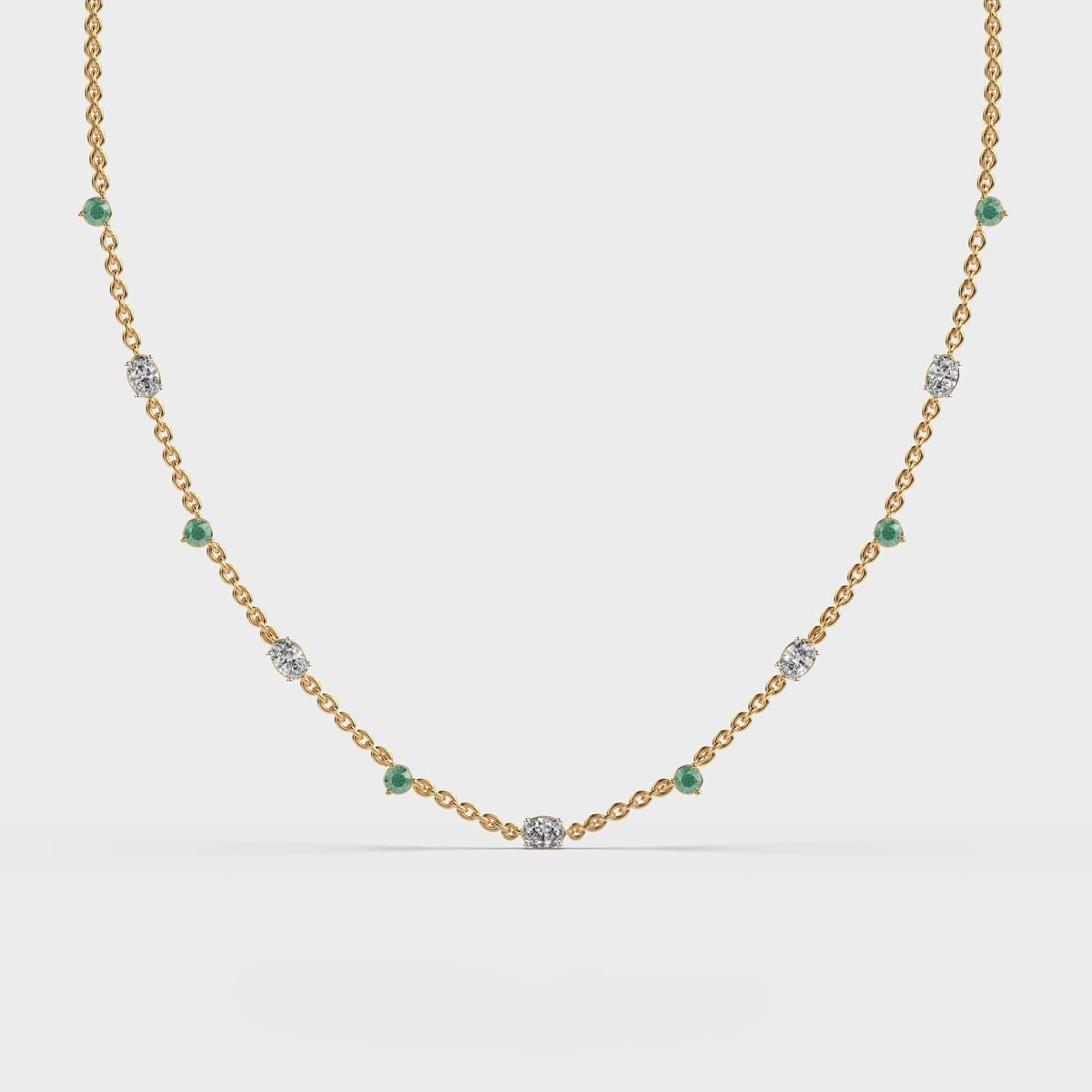 Solstice Cluster Diamond Necklace