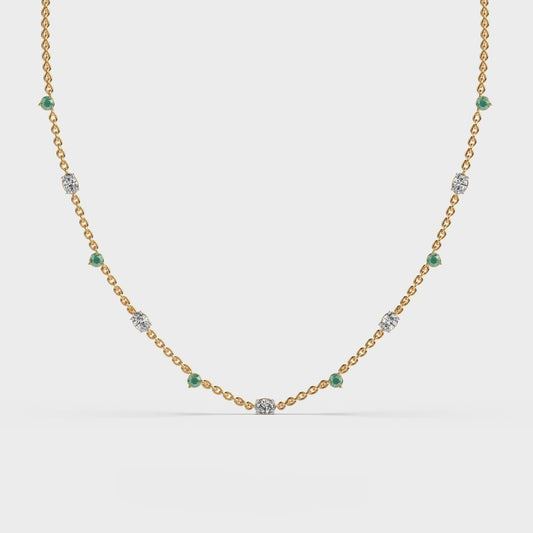 Solstice Cluster Diamond Necklace