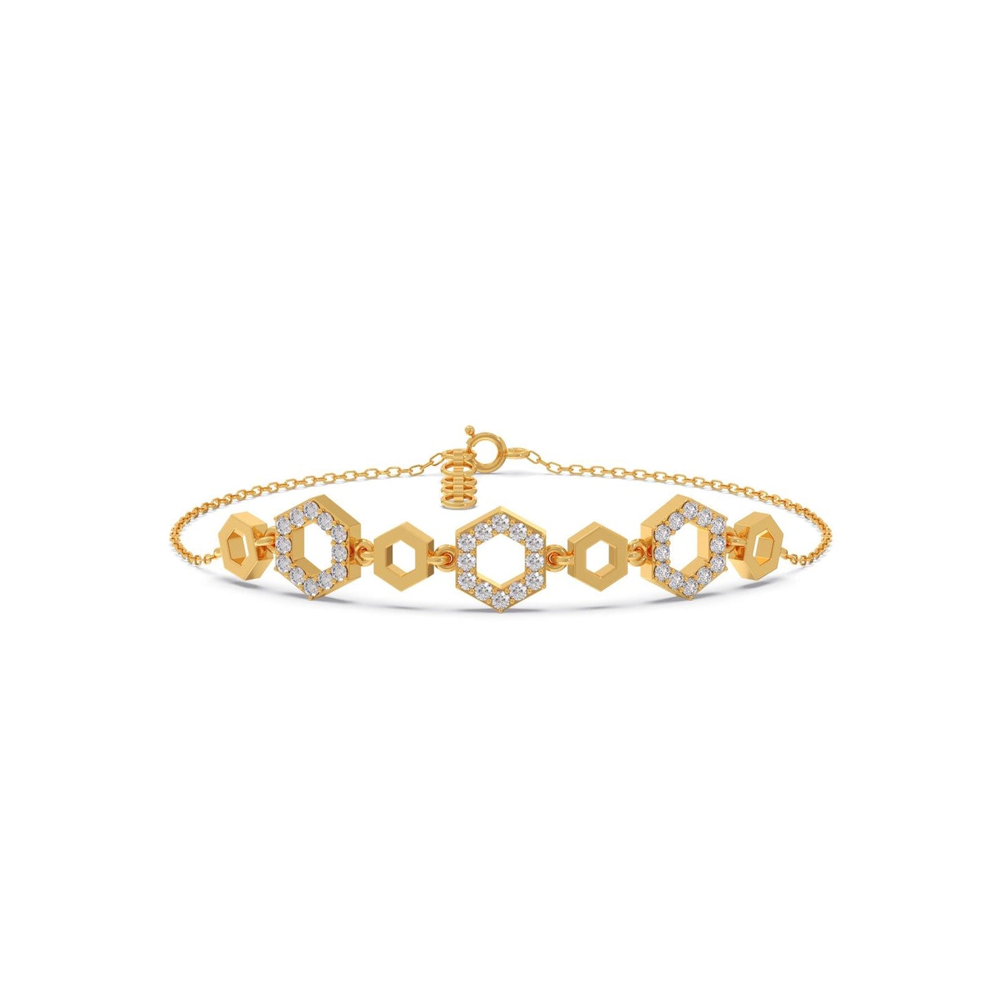 HexaGlow Chain Bracelet