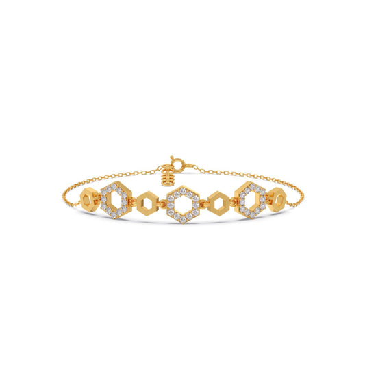HexaGlow Chain Bracelet