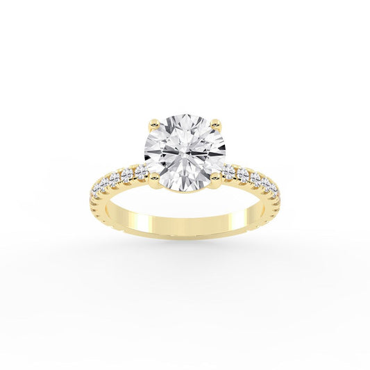 Elysian Crown Solitaire Ring
