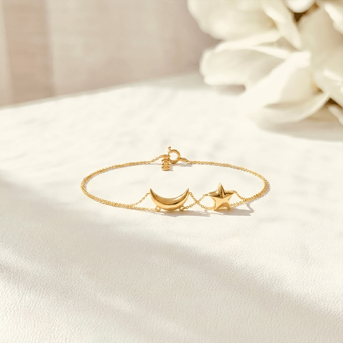 Midnight Celestial Plain Gold Bracelet