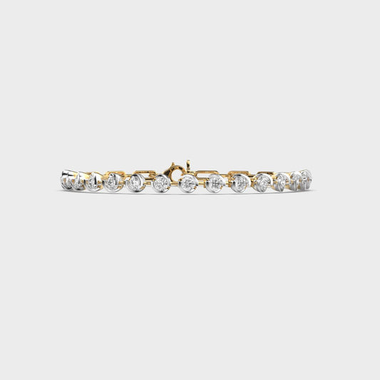 Crescent Cradle Sparkle Diamond Bracelet