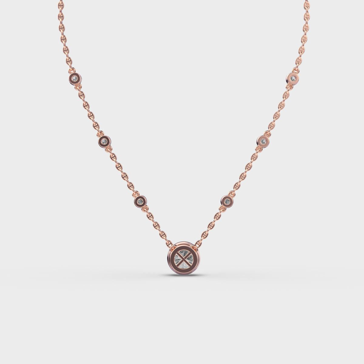 Blushing Sparkle Diamond Necklace