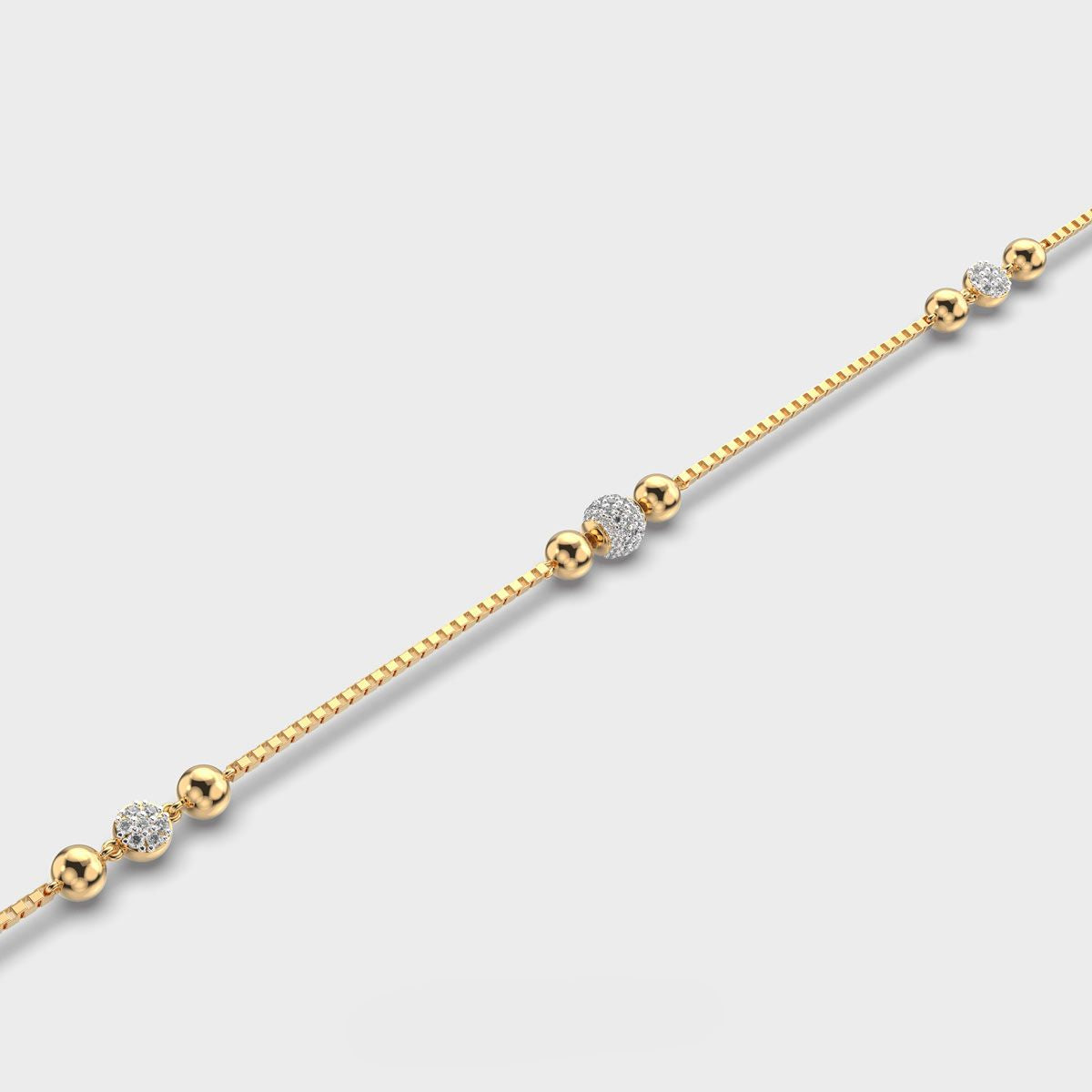 Golden Beaded Bracelet