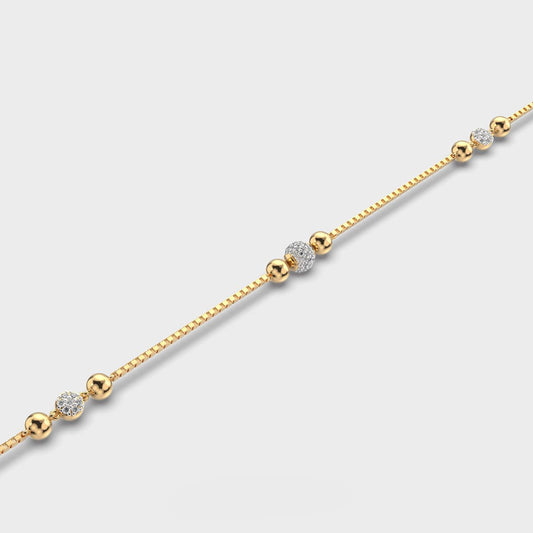 Golden Beaded Bracelet