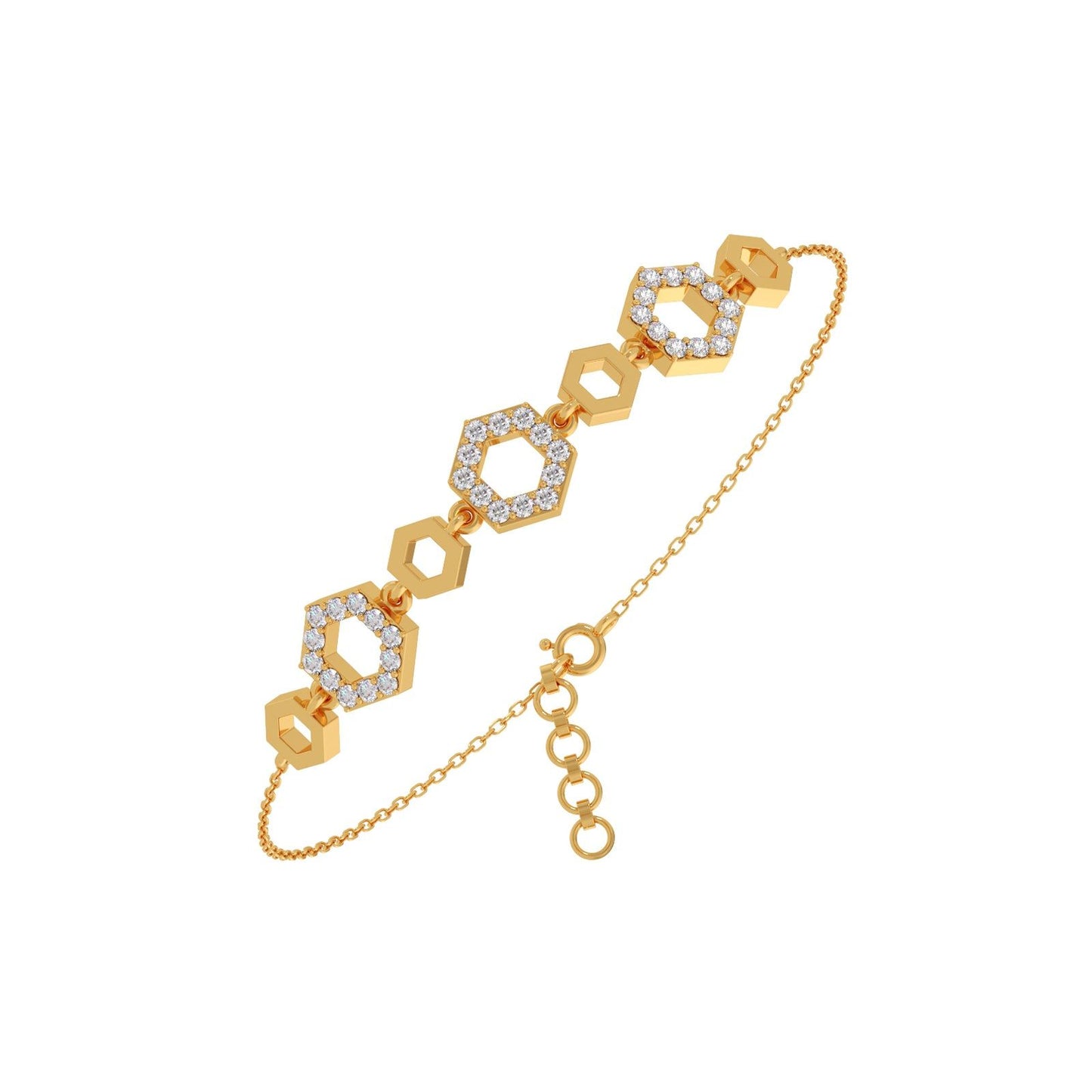 HexaGlow Chain Bracelet