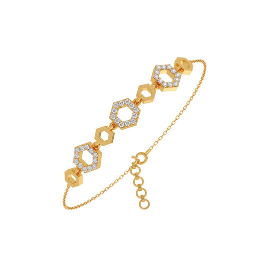 HexaGlow Chain Bracelet