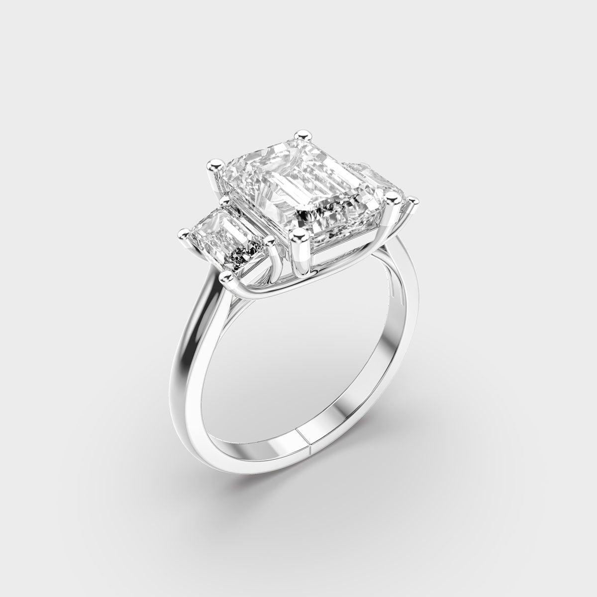 Rochester Duchess Treble Diamond Ring - View 12
