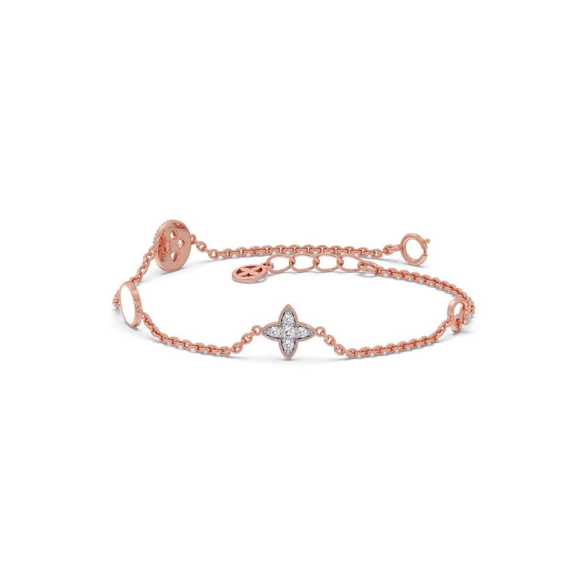 Constella Round Diamond Chain Bracelet