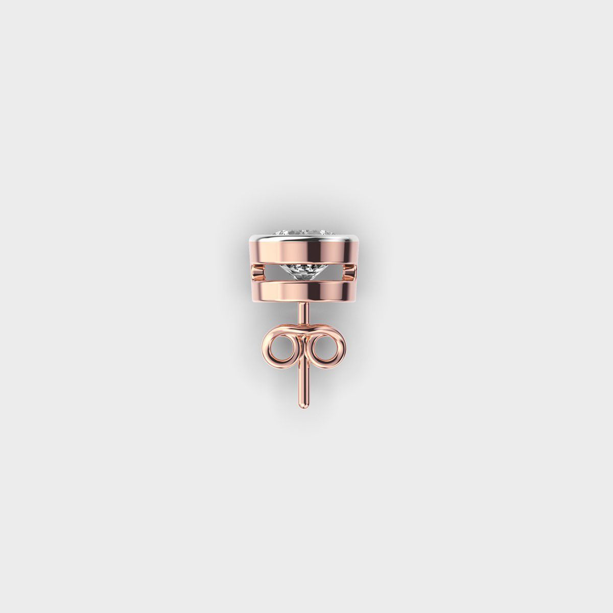 Dot of Light Diamond Stud for Men
