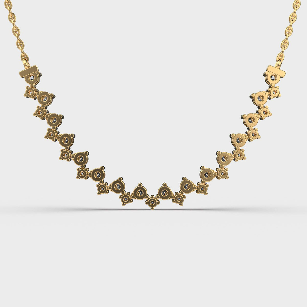Charming Zigzags Diamond Necklace