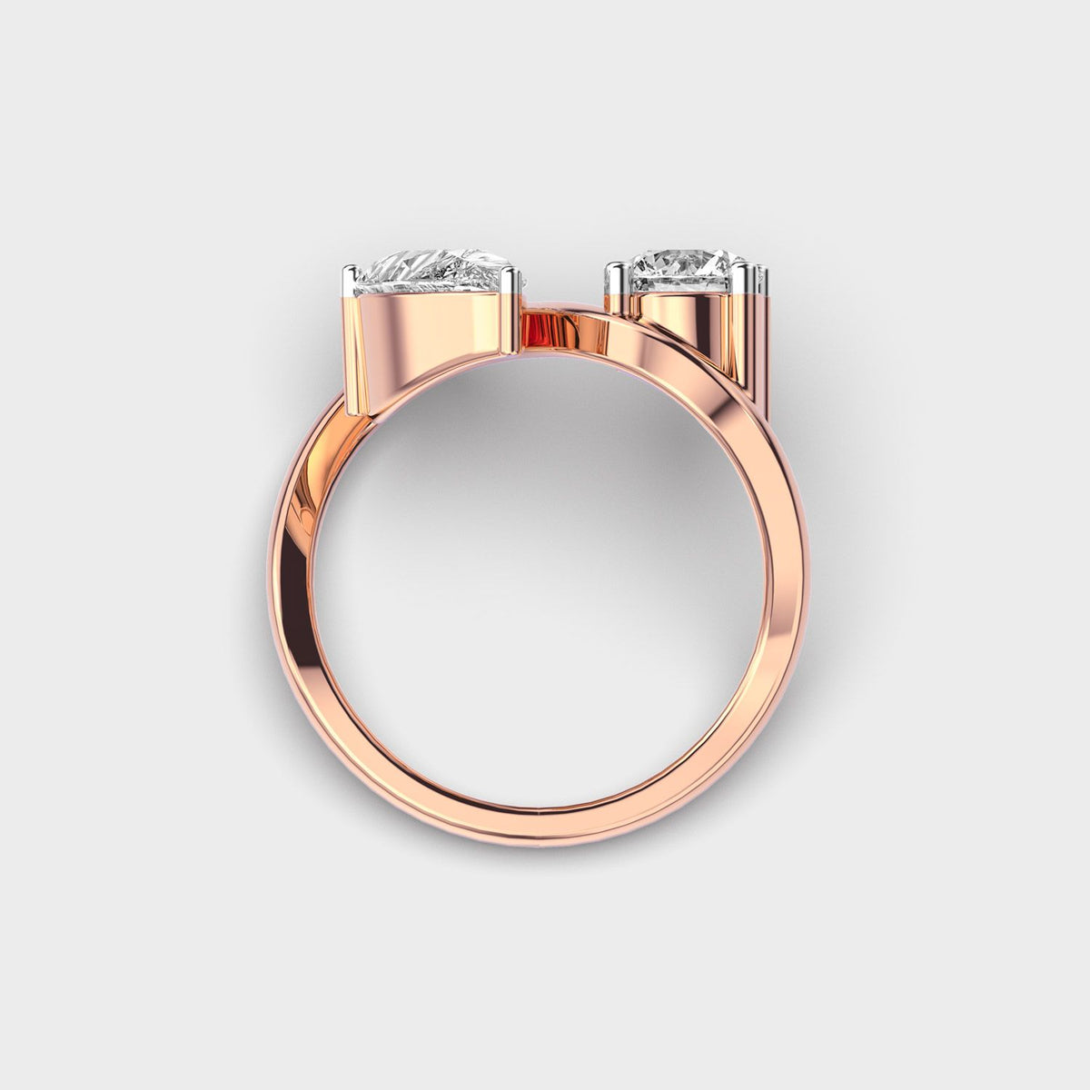 Us Together in Unity Diamond Ring - View 15