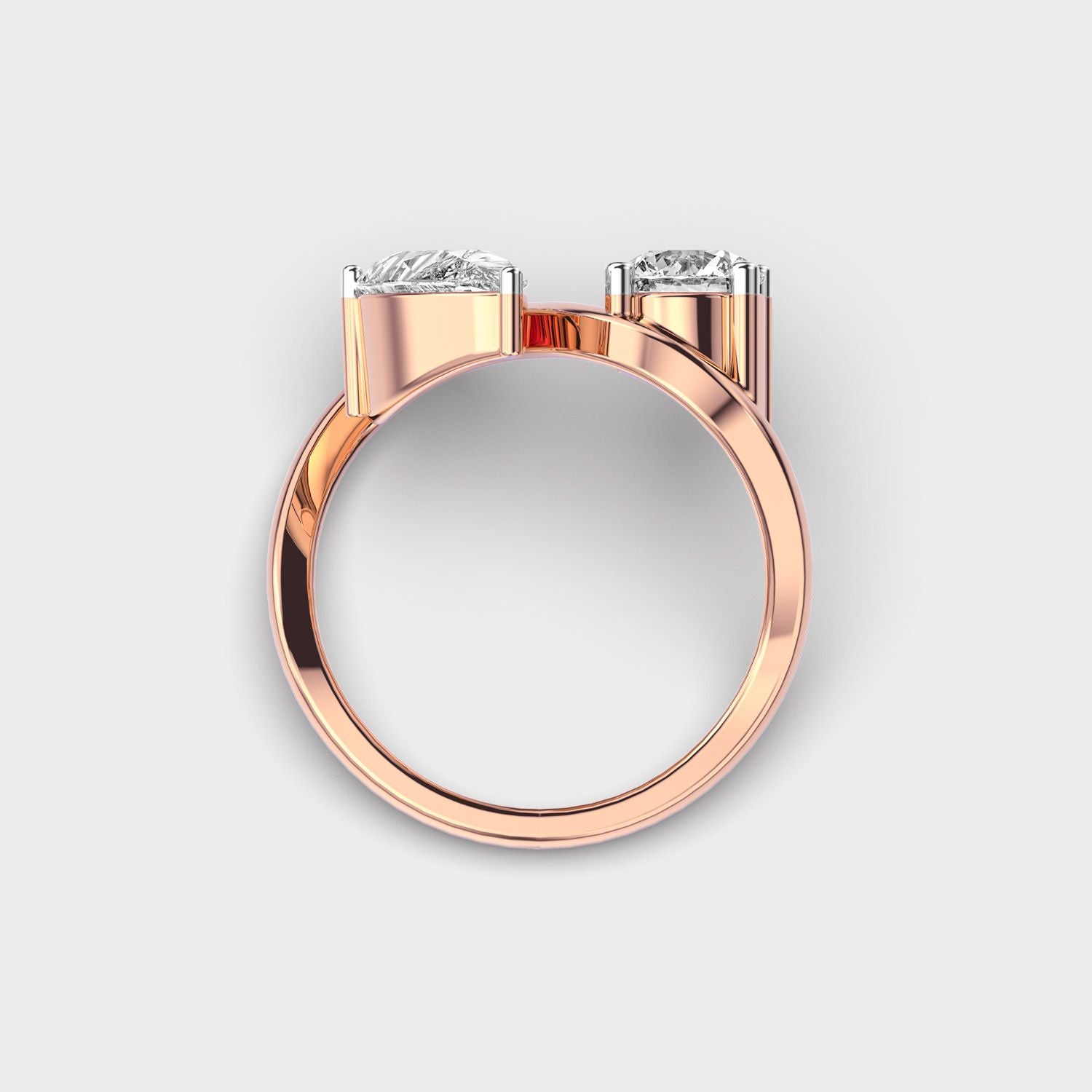 Us Together in Unity Diamond Ring - View 15