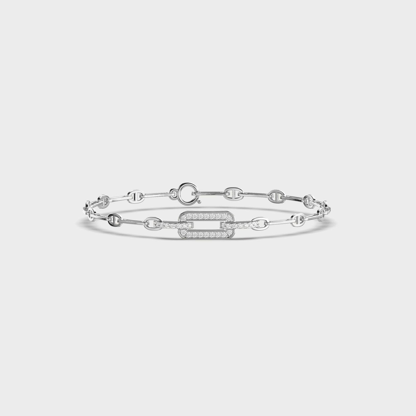 Unity of Facets Diamond Bracelet