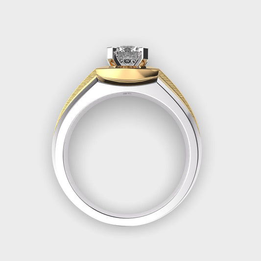 King's Dominion Round Diamond Band For Men - View 13