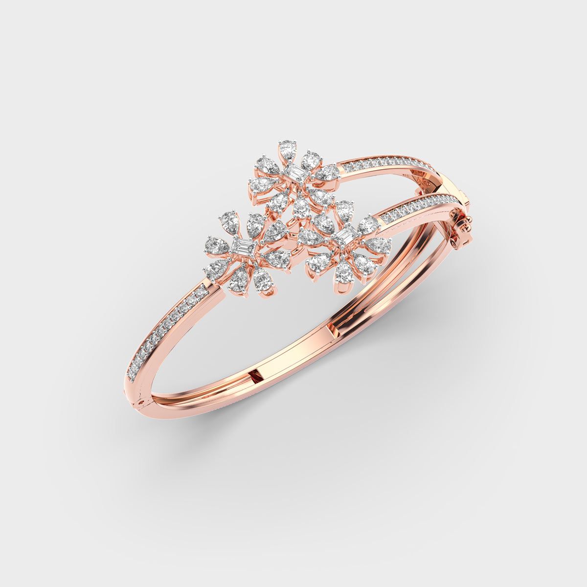Triple Blossom Diamond Bracelet