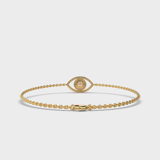 Classic Evil Eye Diamond Bracelet