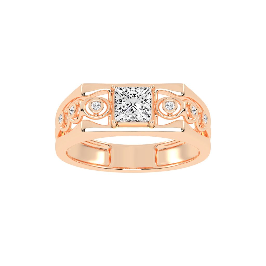 1Ct Princess Cut Solitaire