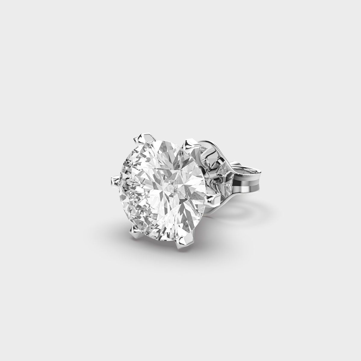 Round Ray Round Diamond Men Stud