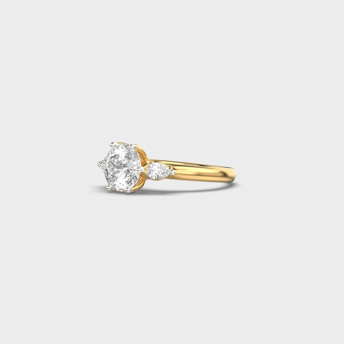 Pear Embrace Padma Cut Diamond Ring - View 2