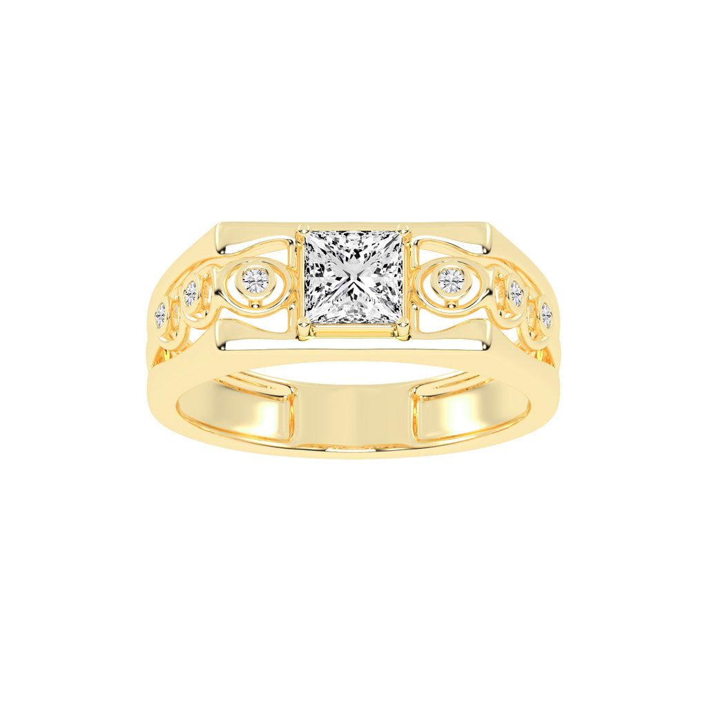 1Ct Princess Cut Solitaire