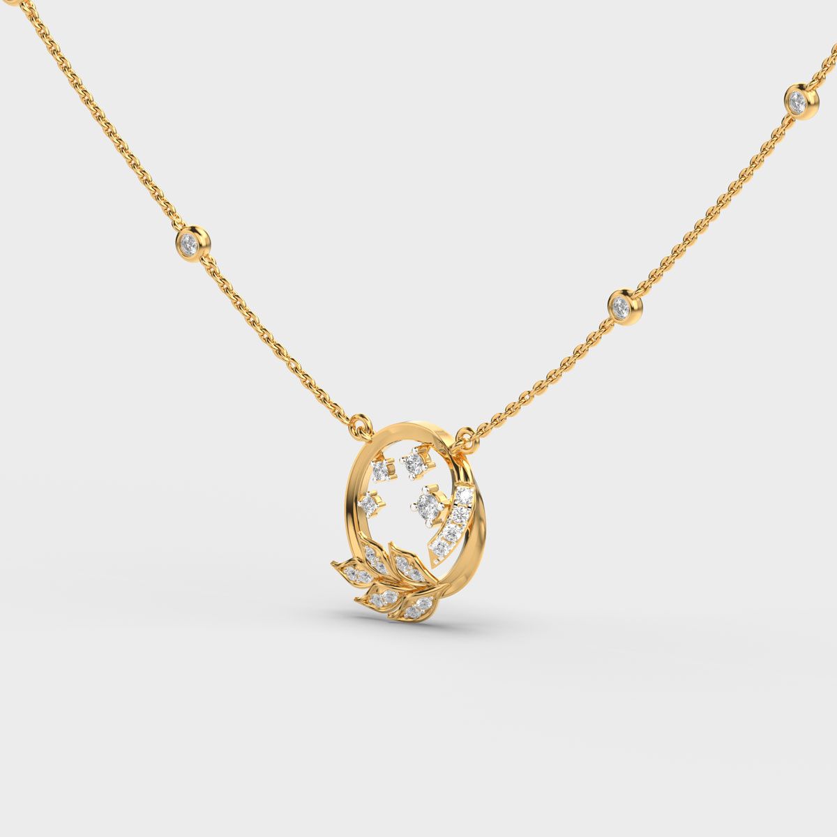 Basket of Blooms Diamond Necklace