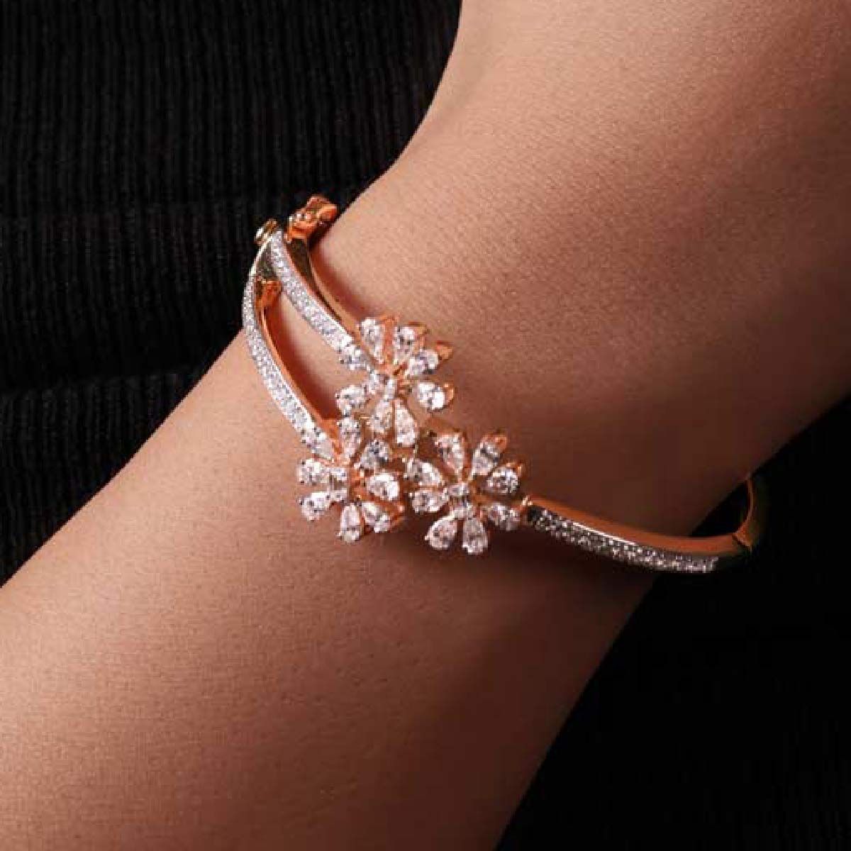 Triple Blossom Diamond Bracelet
