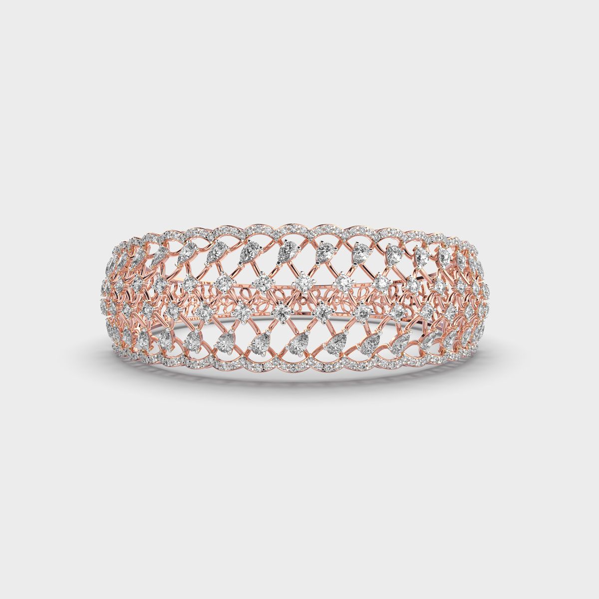 Dazzling Maharani Mesh Diamond Bracelet