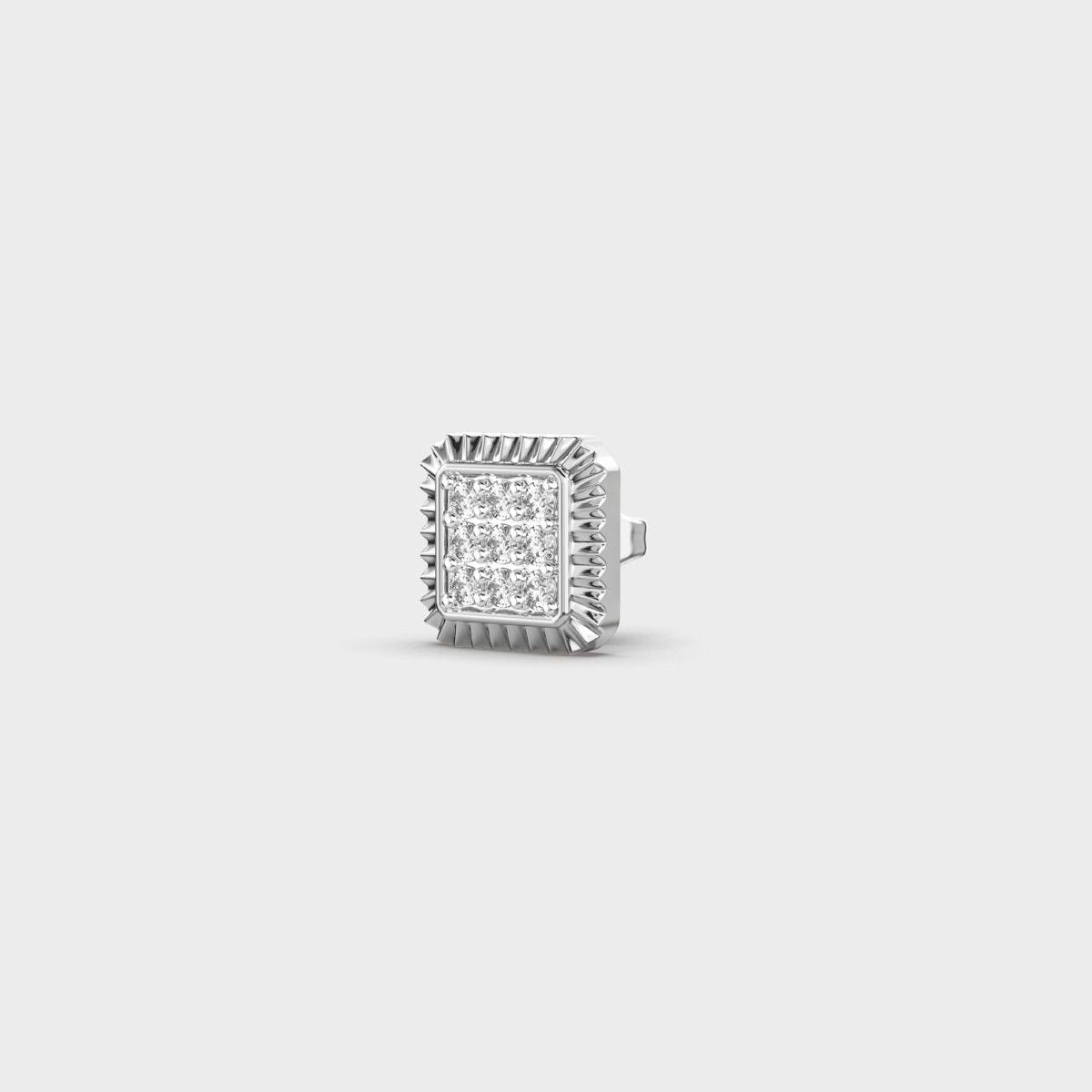 Gravitas Diamond Encrusted Studs