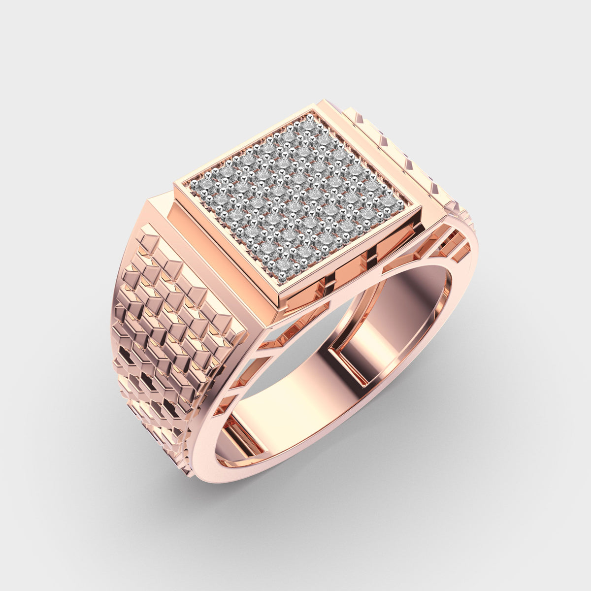 Crowned Hero Diamond Ring For Men - View 3