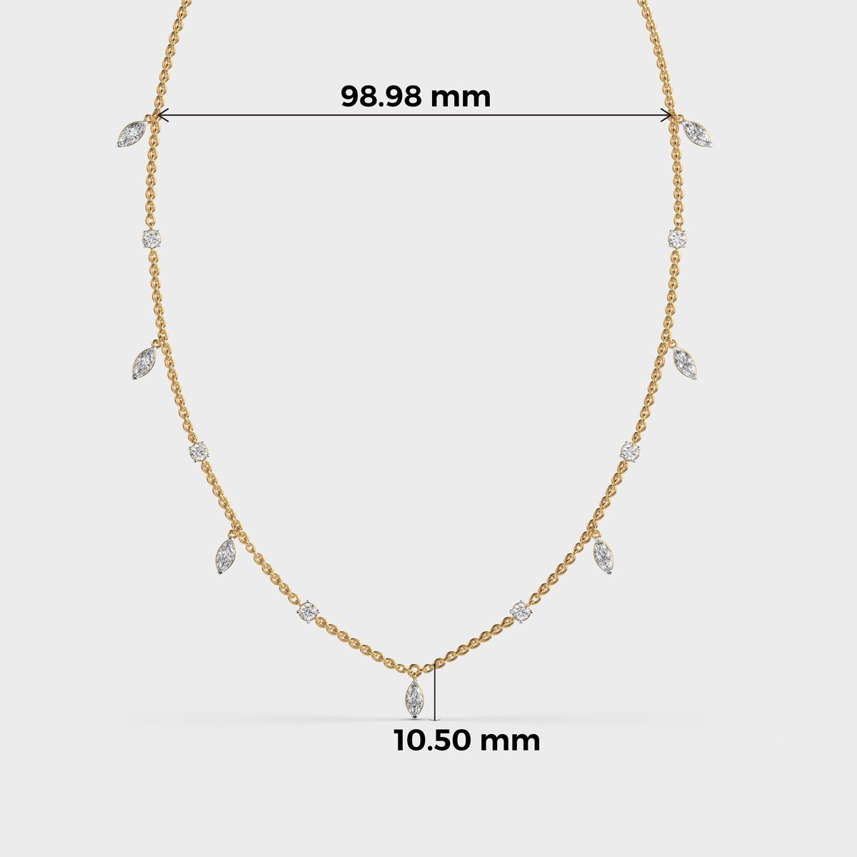 Velora Link Diamond Necklace